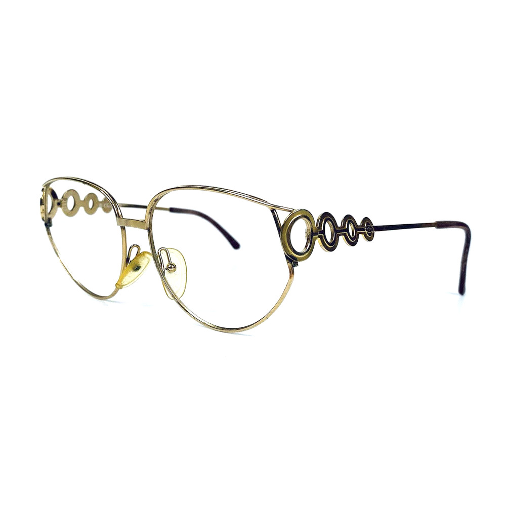 VT Christian Dior Gold Oval Glasses - Picture 2 of 10